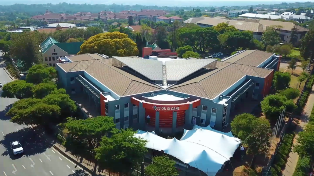 22 On Sloane is situated in the heart of Sandton, Johannesburg. We are a dynamic and thriving hub for innovation and entrepreneurship - a beacon for startups, tech enthusiasts, and visionaries looking to transform their ideas into successful businesses. With our vibrant ecosystem, state-of-the-art facilities, and robust support network, we have become a catalyst for economic growth and a driving force behind Africa's emerging startup culture.